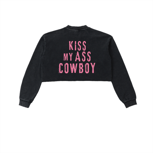 Kiss This Cropped Sweatshirt