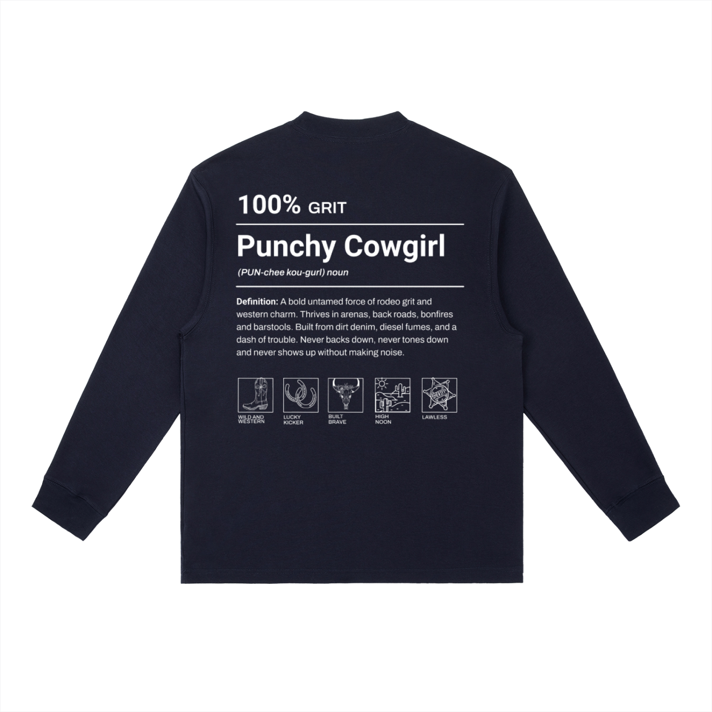 Punchy Cowgirl Long-Sleeve