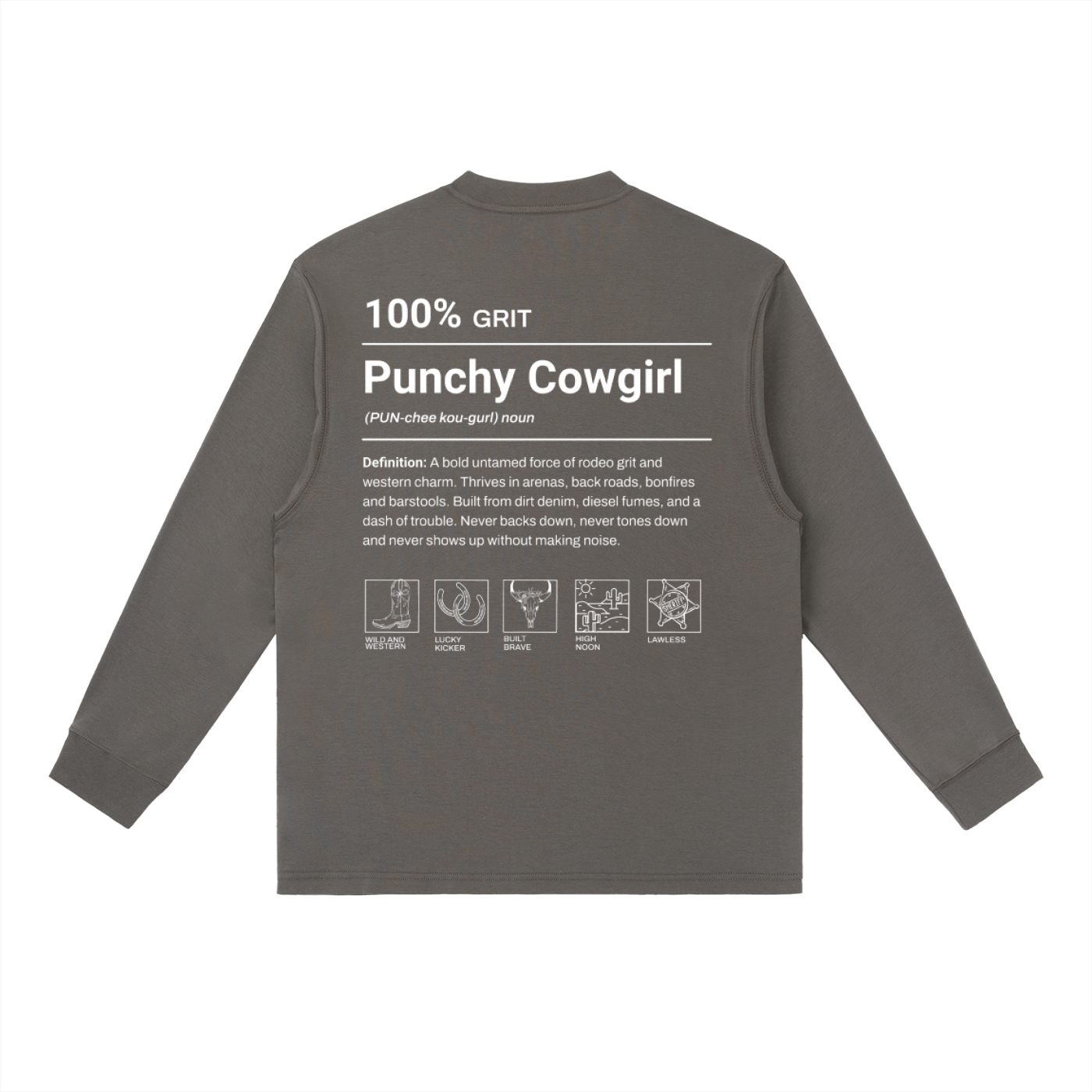 Punchy Cowgirl Long-Sleeve