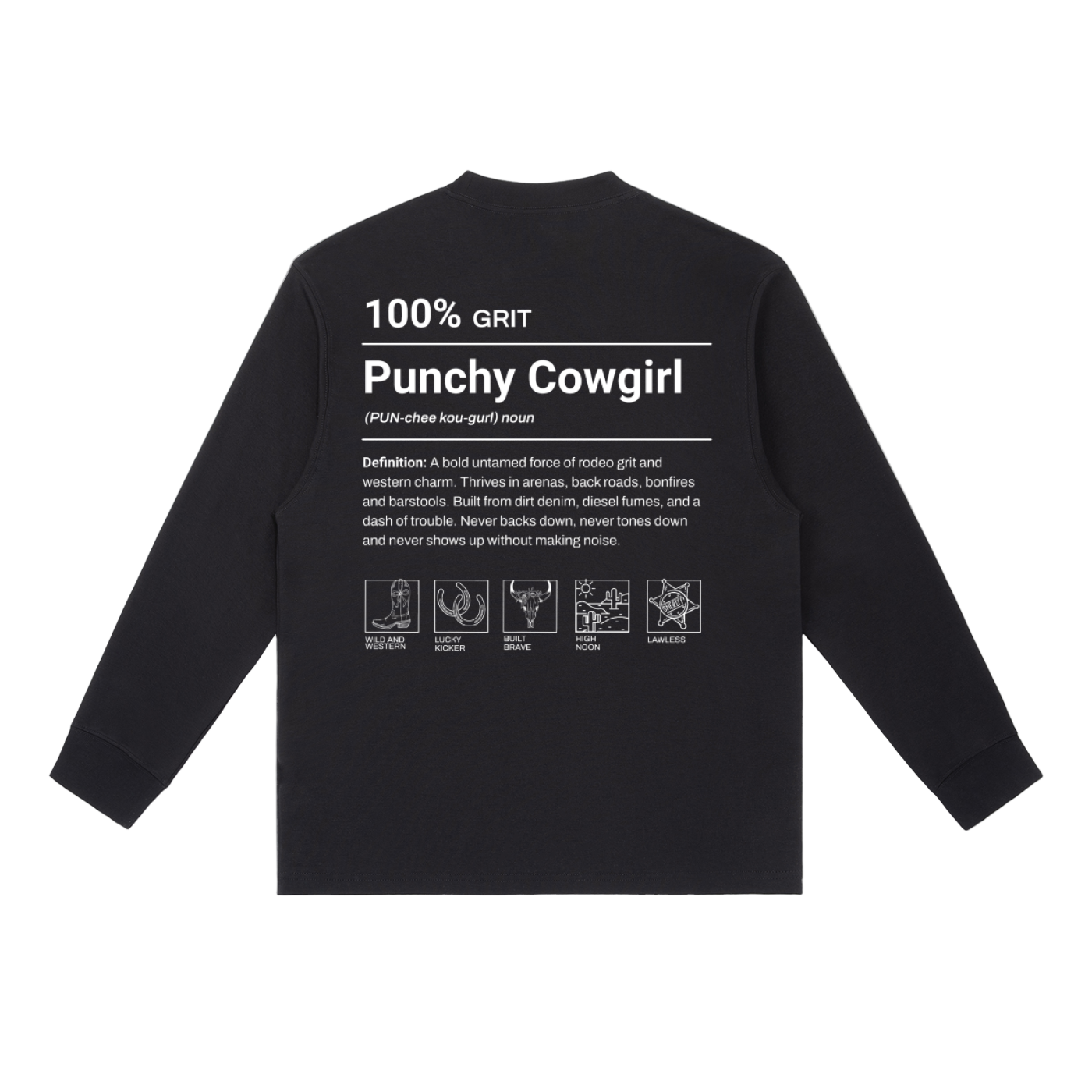 Punchy Cowgirl Long-Sleeve