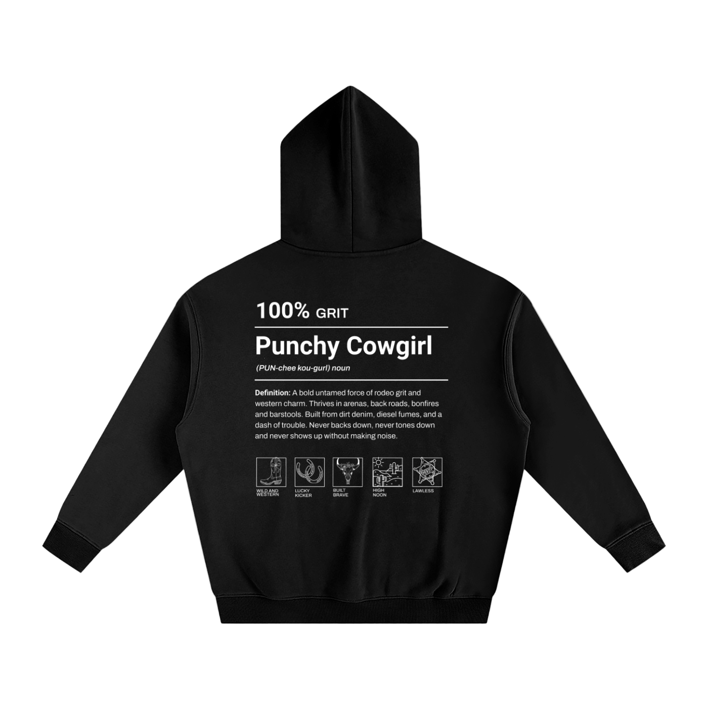 Punchy Cowgirl Oversized