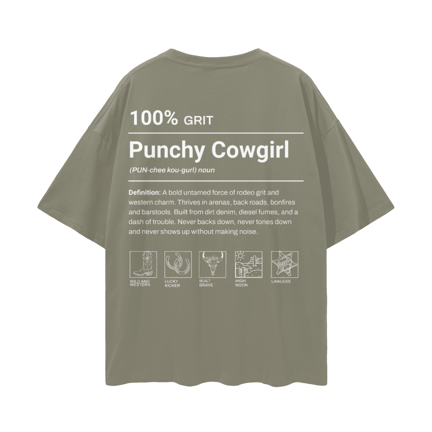 Punchy Cowgirl Tee